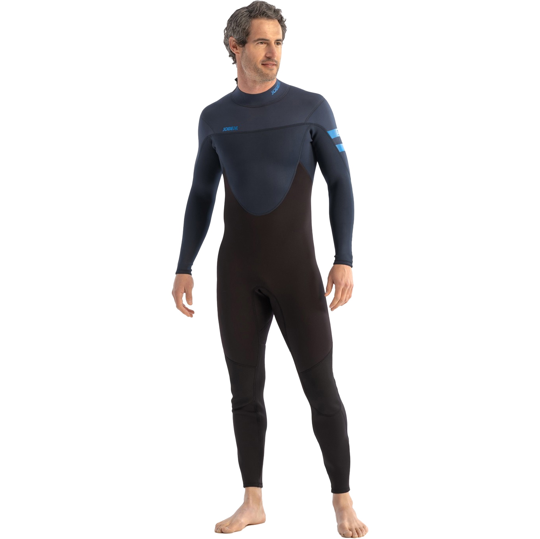 2026 Jobe Männer Perth 3/2mm Rückenreißverschluss Neoprenanzug 303521002 - Blue